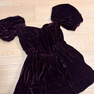 Bardot Large velvet dress